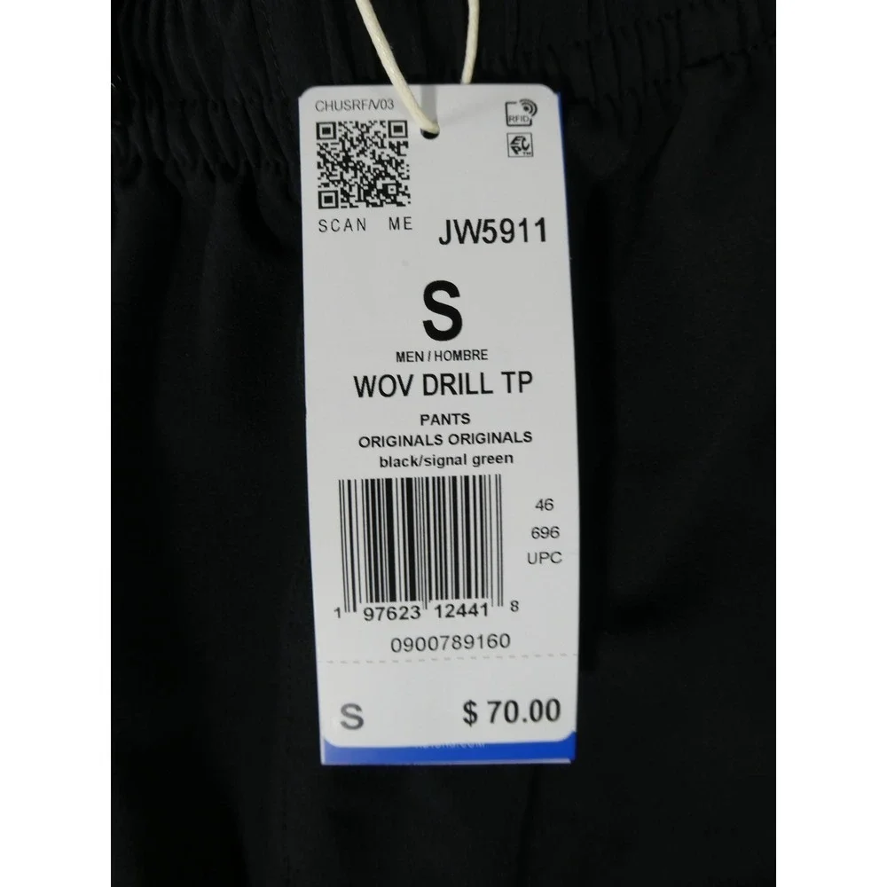 Adidas Black Signal Green Solar Yellow Two Piece Jersey Pants Unisex W-M M-S